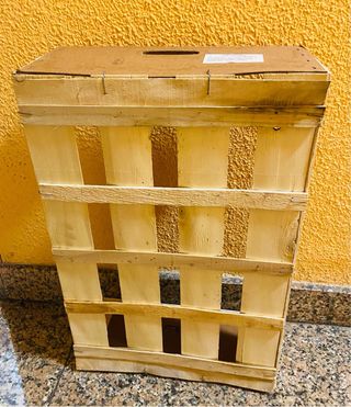 CAJA DE MADERA DE FRUTAS PARA MANUALIDADES