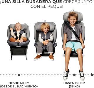 Kinderkraft I-GROW Silla de coche, I-SIZE 40-150