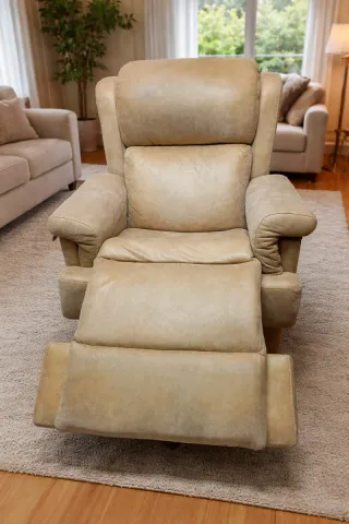 Sofá reclinable eléctrico beige