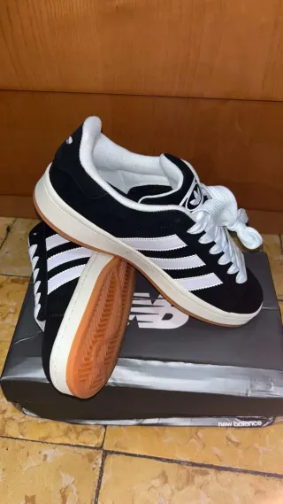 Zapatillas Adidas Campus Negras Blancas