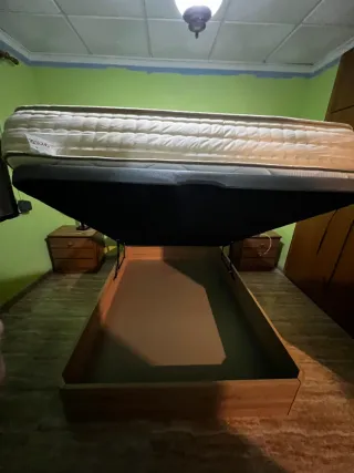 Canapé Abatible Confortcama Beige/Madera
