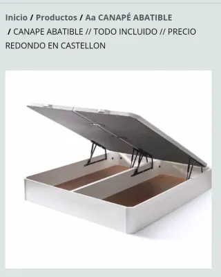 Canapé Abatible Confortcama Beige/Madera