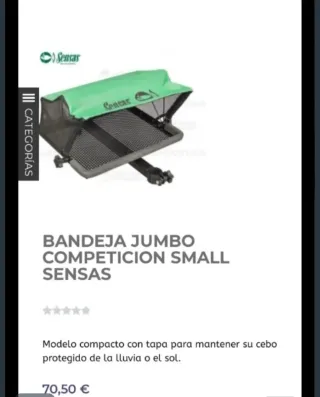 Bandeja de pesca feeder SENSAS