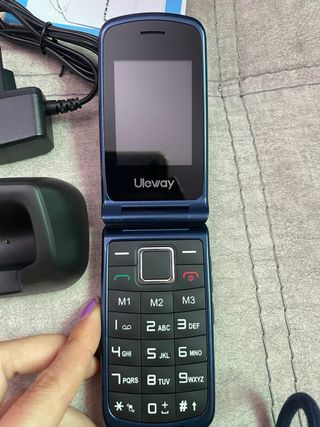 Teléfono Móvil para Mayores Azul
