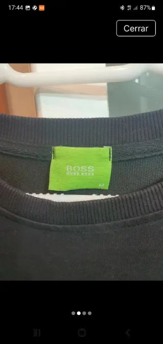 Sudadera Hugo Boss Talla M Negra