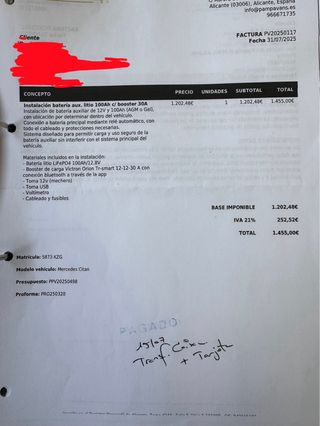 Módulo Camper Mercedes Citan