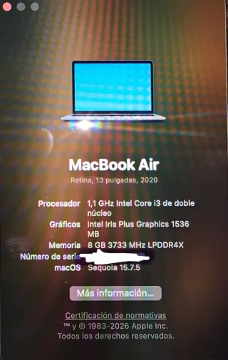 MacBook Air 2020 Gris Espacial