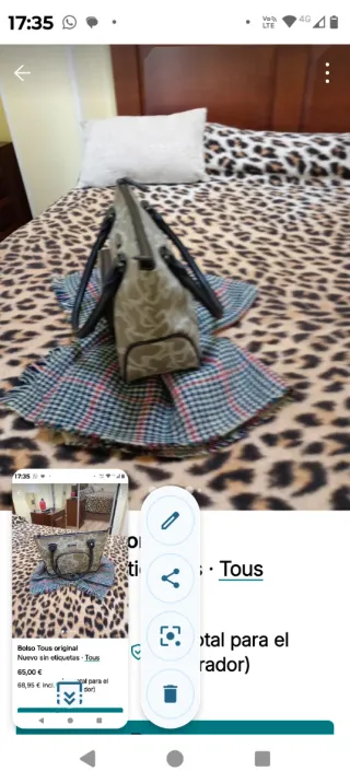 Bolso Tous Original Beige y Marrón