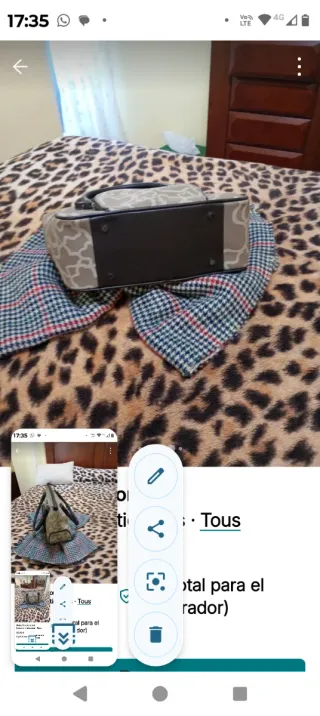 Bolso Tous Original Beige y Marrón