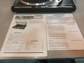 Giradischi Pioneer PL-400X, fatto in Giappone