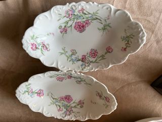 Vajilla Limoges Claveles Porcelana