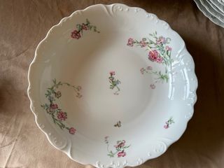 Vajilla Limoges Claveles Porcelana