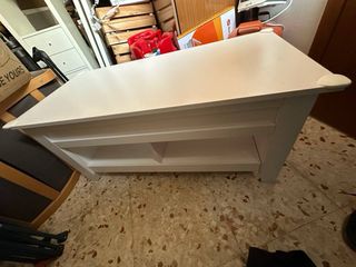 Mesa de centro elevable madera blanca