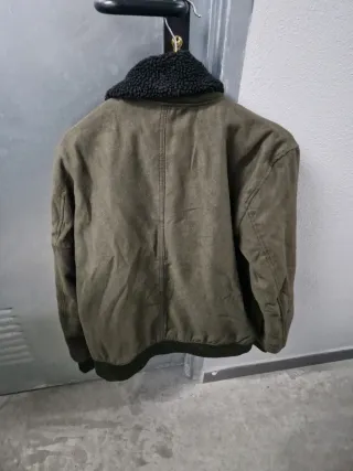 Cazadora Bomber Militar Verde Negra