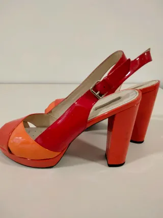 Sandalias Geox Rojo y Naranja Talla 40