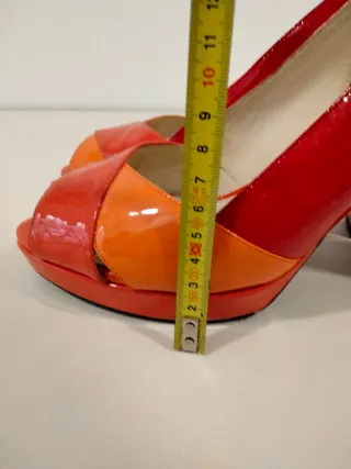 Sandalias Geox Rojo y Naranja Talla 40