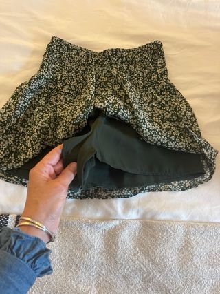 Falda pantalon Brownie floral verde XXS