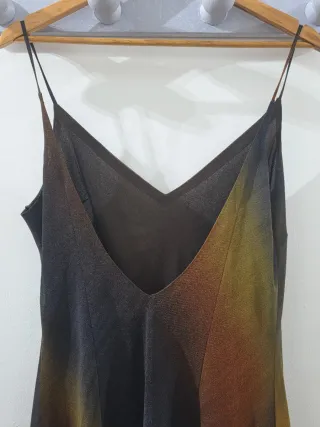 Vestido largo tornasol