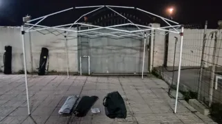 Carpa plegable 3x3 verde oscuro