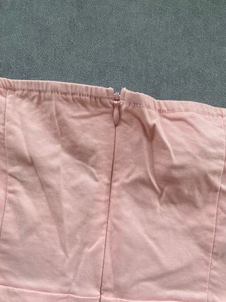 Vestido fiesta rosa asimétrico