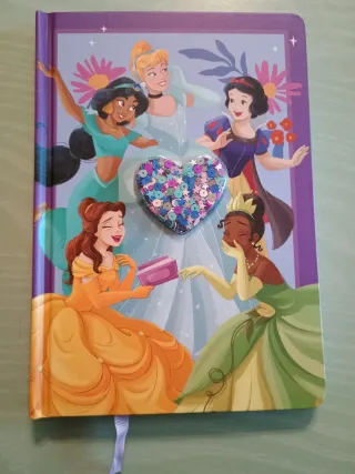 Diario Principesse Disney con cuore glitter