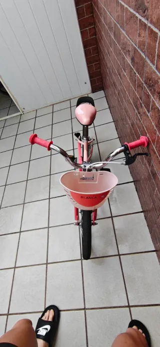 Bicicleta niña rosa 16 pulgadas