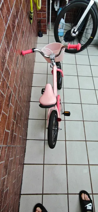 Bicicleta niña rosa 16 pulgadas