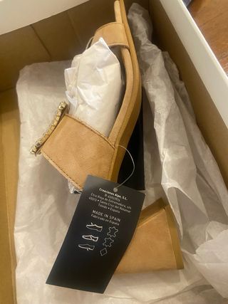 Sandalias Alpe Joya Talla 39 Beige , nuevas .