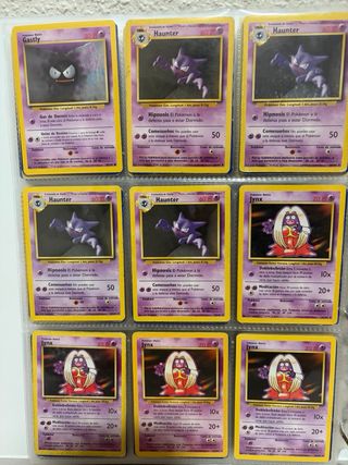 Cartas Pokémon colección Base Set