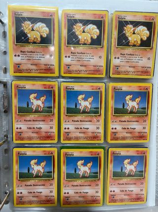 Cartas Pokémon colección Base Set