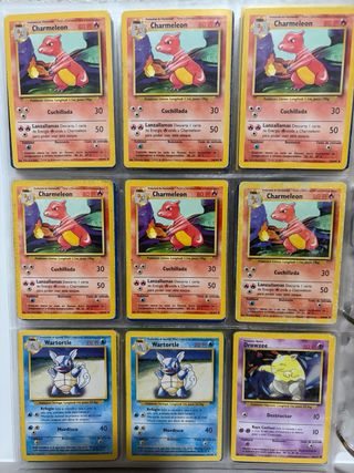 Cartas Pokémon colección Base Set