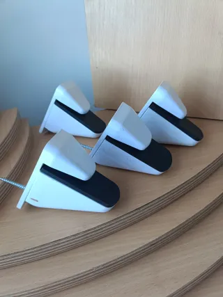 Scaffali in legno con finitura in faggio naturale (9 pz)