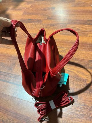 Borsa Borbonese Rossa con Tracolla regolabile