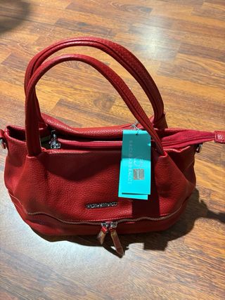 Borsa Borbonese Rossa con Tracolla regolabile