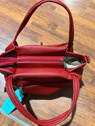 Borsa Borbonese Rossa con Tracolla regolabile