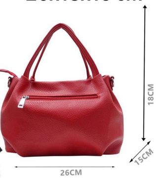 Borsa Borbonese Rossa con Tracolla regolabile