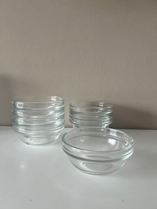 Set 8 bols cuencos  Arcoroc Cristal