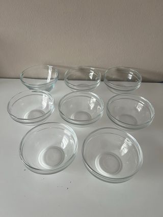Set 8 bols cuencos  Arcoroc Cristal