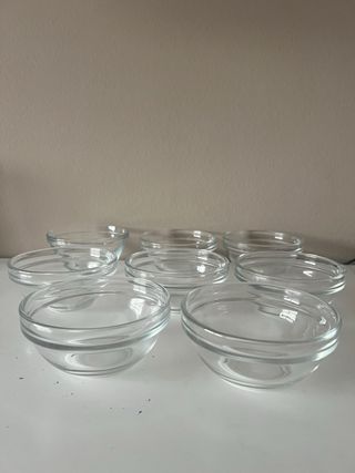 Set 8 bols cuencos  Arcoroc Cristal