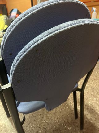 2 Sedie in Tessuto e Metallo