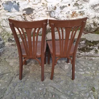 2 Sillas Thonet Madera Marrón