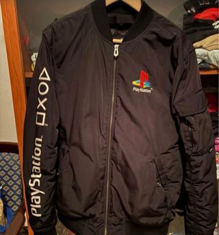 Chaqueta Bomber PlayStation Negra