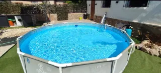 Piscina 366x74 + depuradora 6500L con skimer