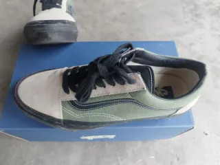 Vans Old Skool Premium Beige/Verde