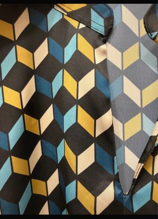 Camicia donna fantasia geometrica Made in Italy