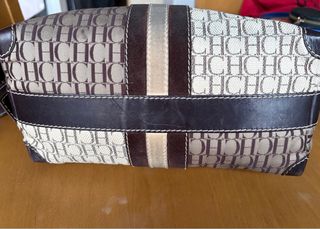 Bandolera Carolina Herrera CH Beige Marrón