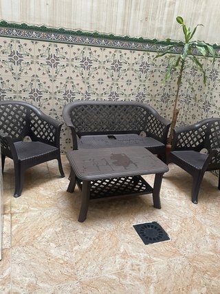 Muebles de jardín de plástico