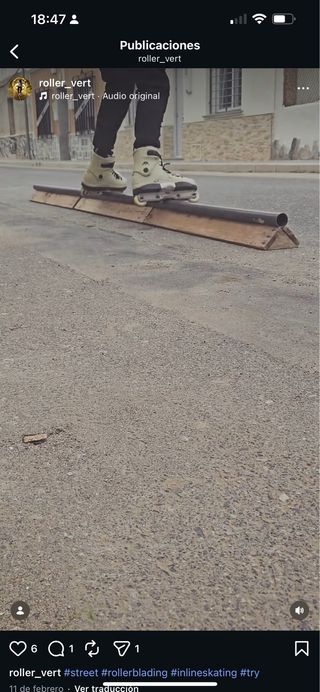 Rampa P rail para skate o patines
