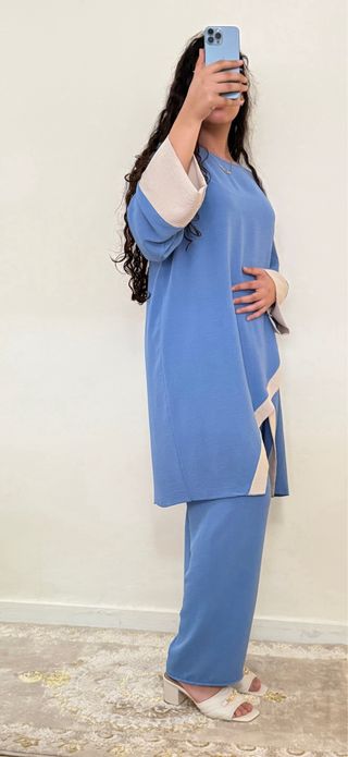 Ropa árabe, conjunto de varios colores y estampado