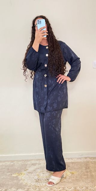 Ropa árabe, conjunto de varios colores y estampado